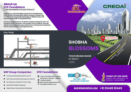 Shobha blossoms plots in manimangalam tambaram